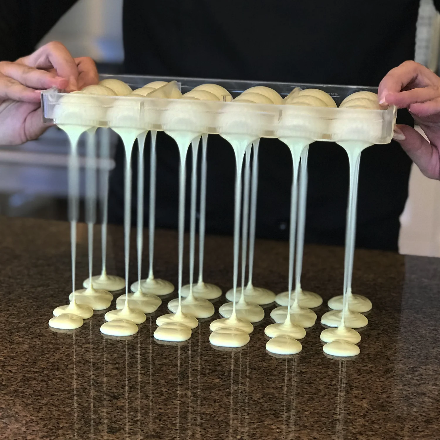 Chocolate being handcrafted