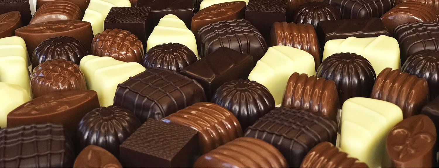 An assortment of handcrafted Mestiza chocolate bonbons